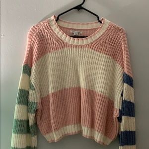 color block sweater